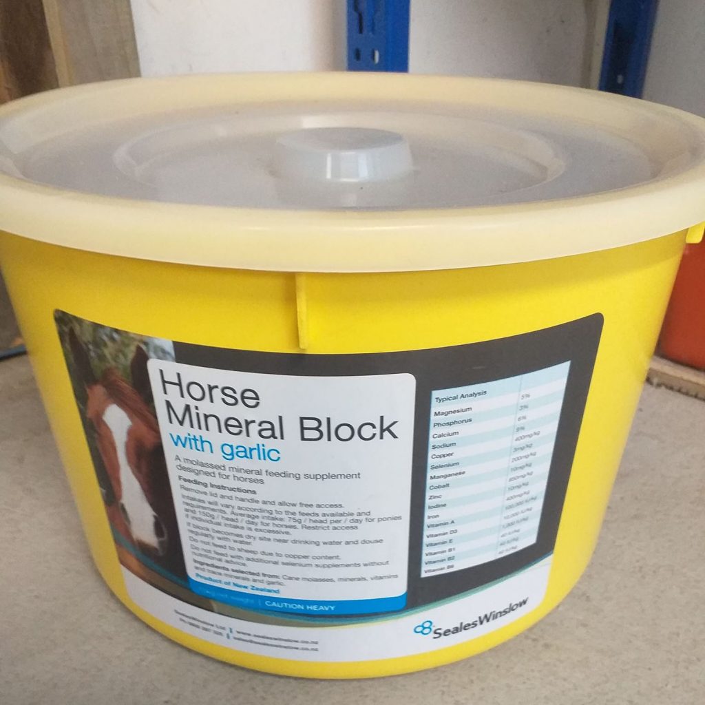 Horse Mineral Block with Bucket 15kg Burwood Produce Horse & pony pet