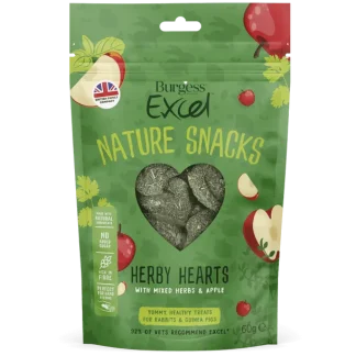 Burgess Excel Herby Hearts treats 60g