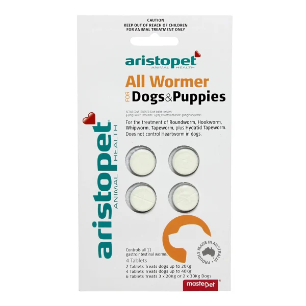 Aristopet All wormer 10kg per Tablet